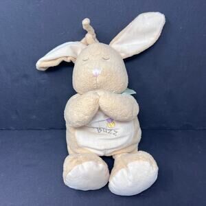 Kids II Buzz Bunny Plush Musical Crib Pull Talking Praying Bright Inspirations